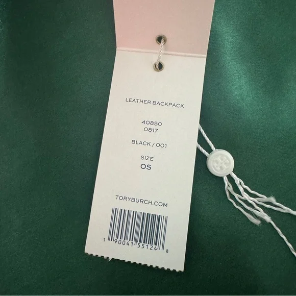 Tory Burch Black Pebbled Leather Backpack (M) - Picture 6 of 6